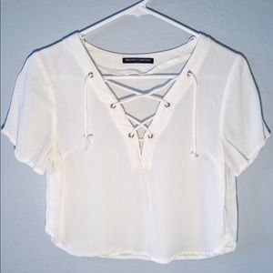 Brandy Melville Lace Up Top